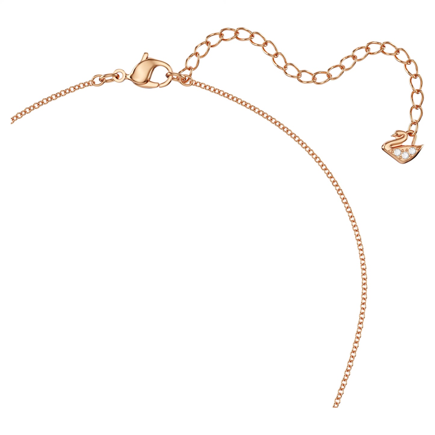 Swarovski Idyllia Lilia necklace Butterfly, White, Rose gold-tone plated